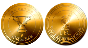 LFC League Cup #9  Commemorative Gold Coin